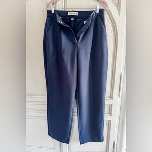 Abercrombie Ultra High Rise Relaxed Fit Trouser NWT Size 8R Navy